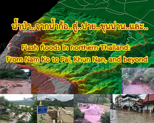 Flash floods in northern Thailand